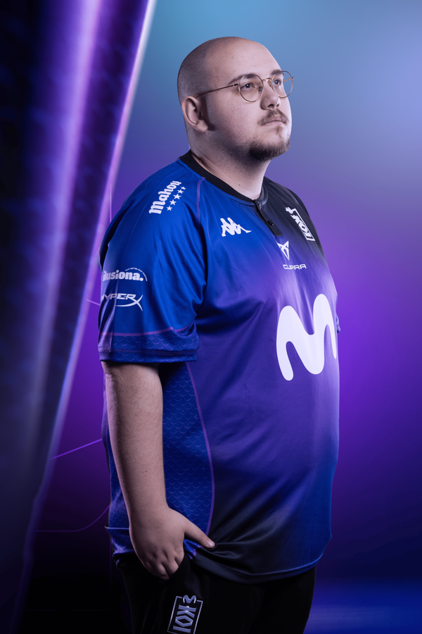 Active Jerseys_Man_POROCOR MOVISTAR KOI_Shirt_Violet Indigo-Black-Sponsor 1 - Violet Indigo - Detail