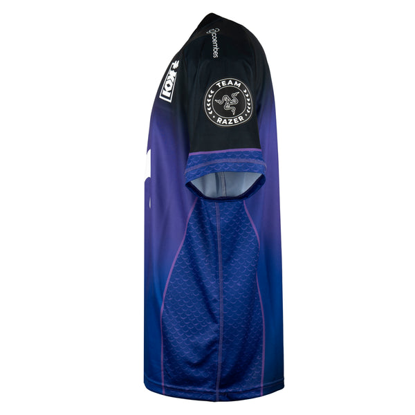 Active Jerseys_Man_POROCOR MOVISTAR KOI_Shirt_Violet Indigo-Black-Sponsor 3 - Violet Indigo - DressedFront