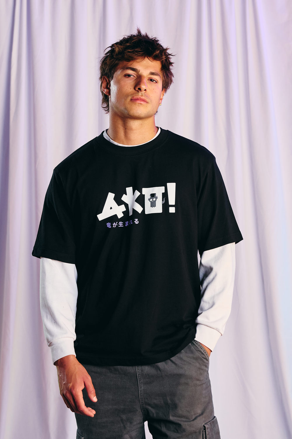 AKO! OVERSIZE T-SHIRT - NEGRO 02