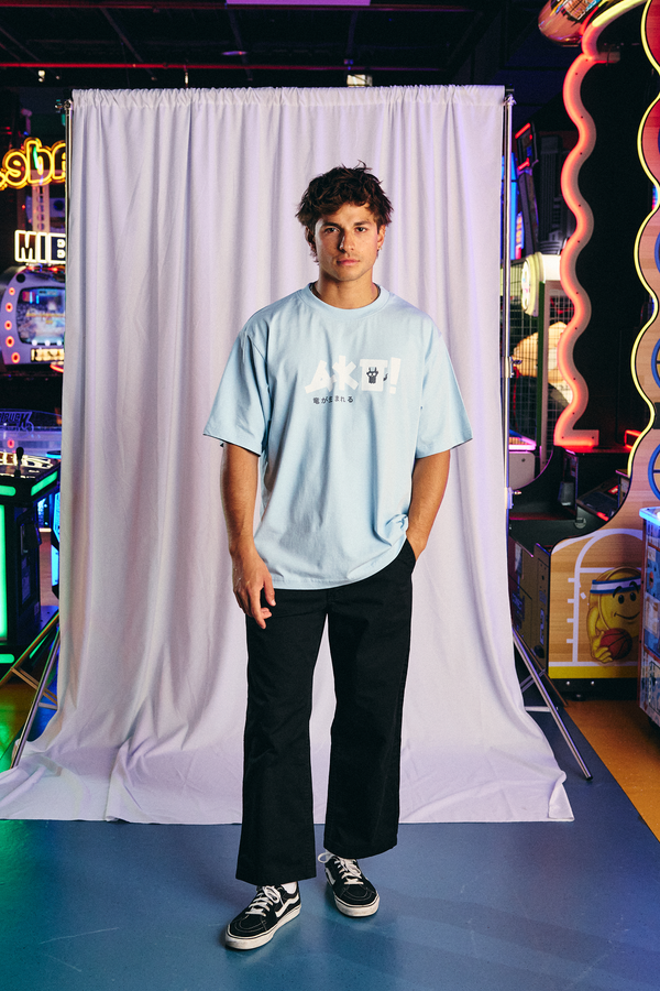T-Shirts & Top_Man_AUTHENTIC SAREK KOI OVERSIZE_T-Shirt_Blue Finch - Commercial 4