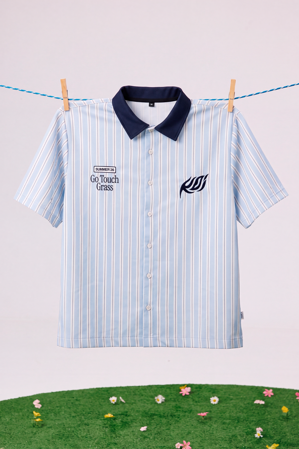 Shirts_Man_SHORT SLEEVE STRIPED SHIRT MOVISTAR KOI 2026_Shirt_Blue Sky - Blue Marine - Commercial 1