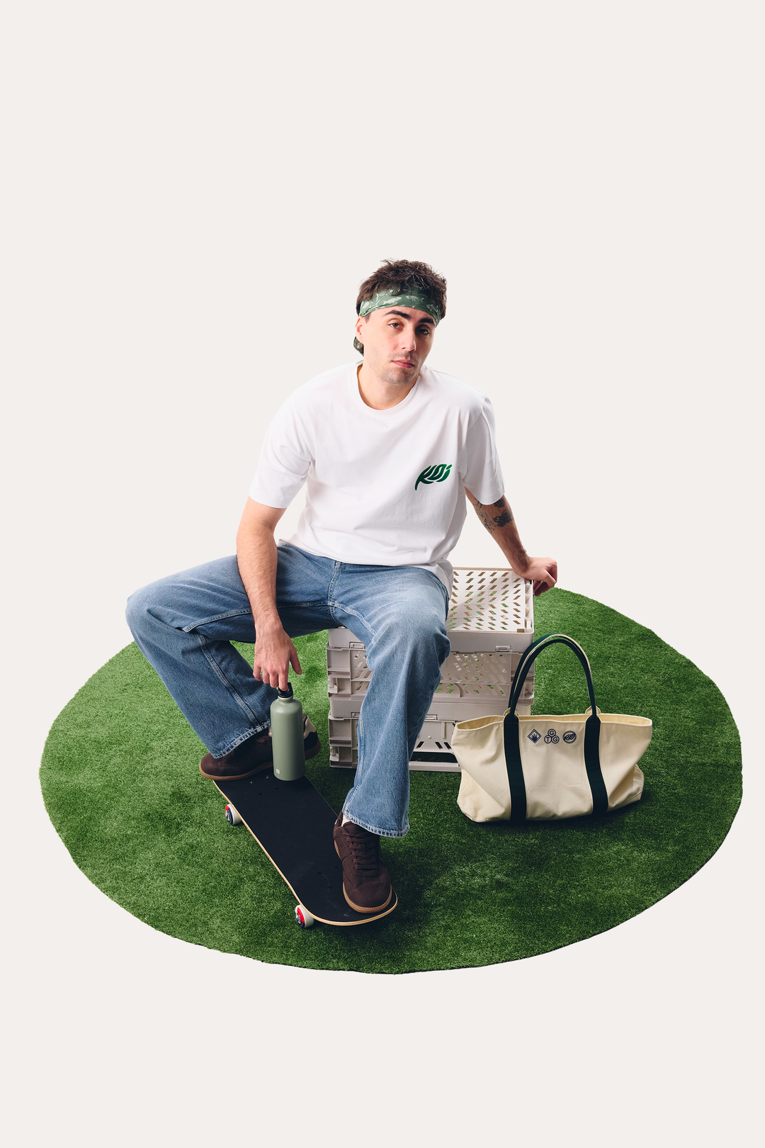 Go Touch Grass Oversized Tee main