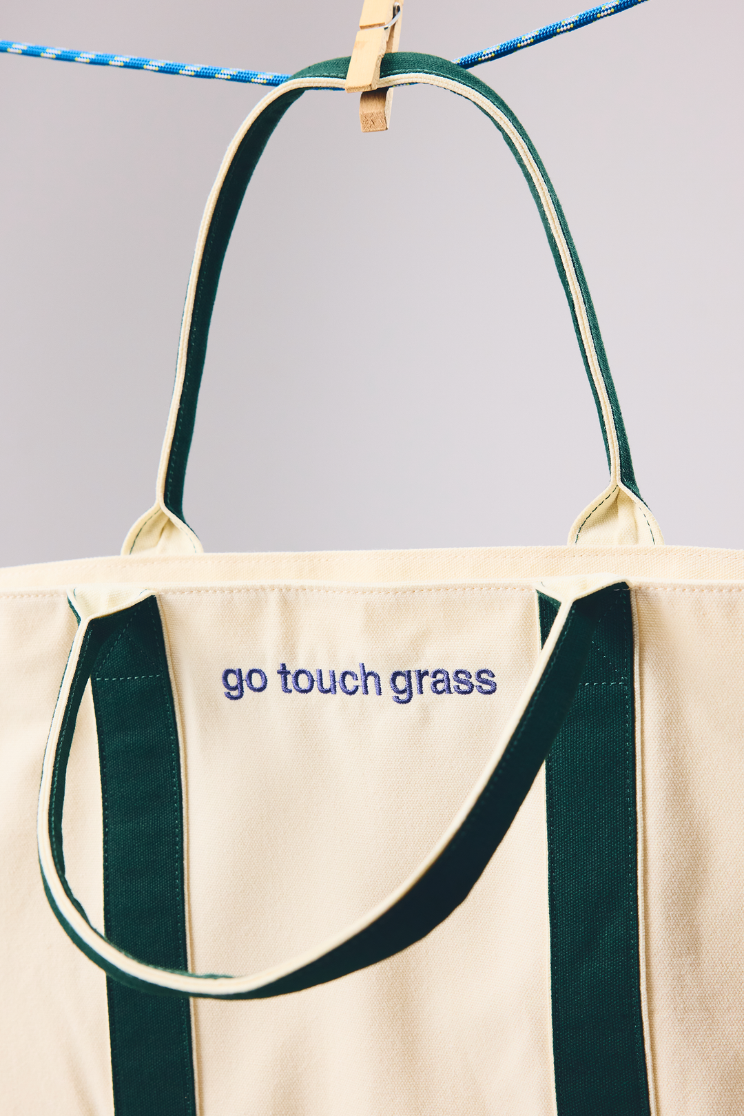 Go Touch Grass Beach Bag main